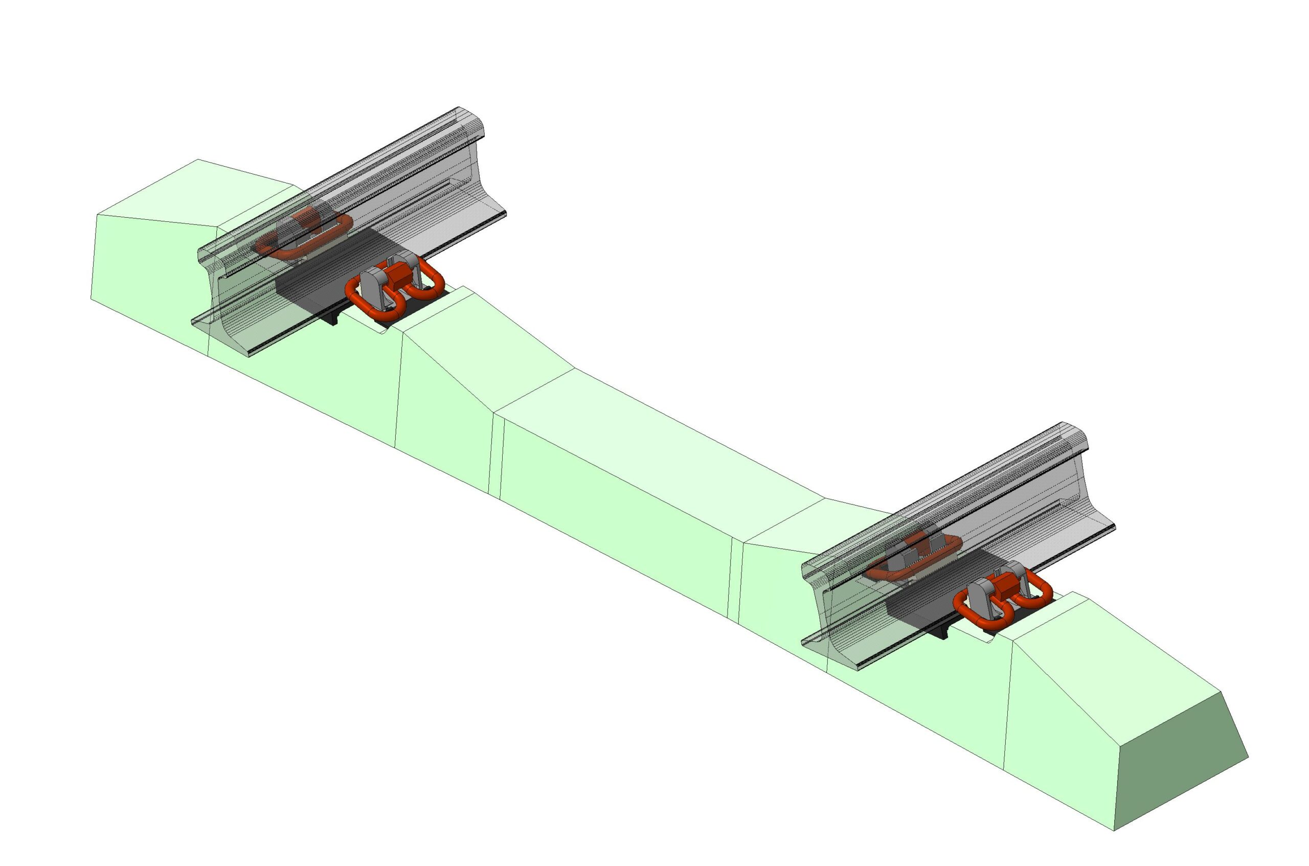 узел анкерного рельсового скрепления